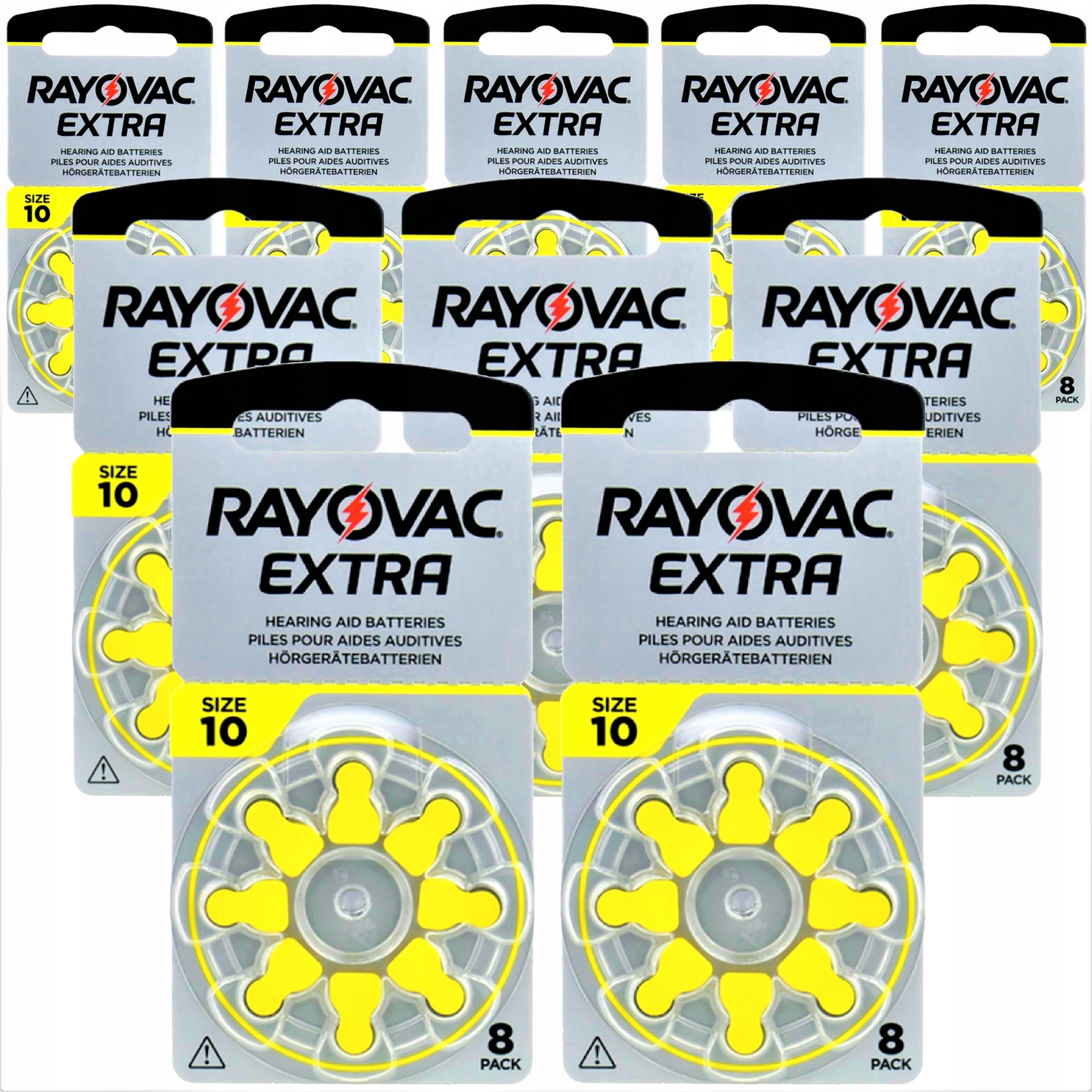 

Baterie Rayovac Do Aparatów Słuchowych 10 Mf x80