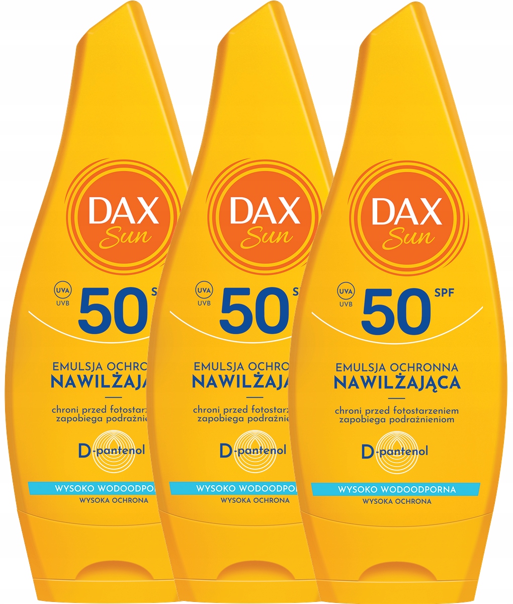 3 x Dax Sun Hydratační ochranná emulze SPF50 175 Ml Glycerin D-panthenol