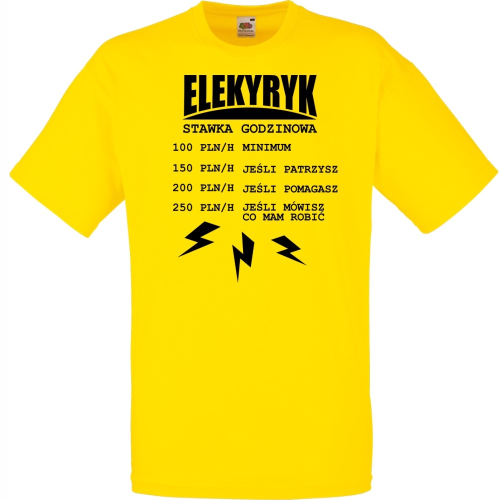 

Koszulka elektryk dla elektryka L żółta jaskrawa