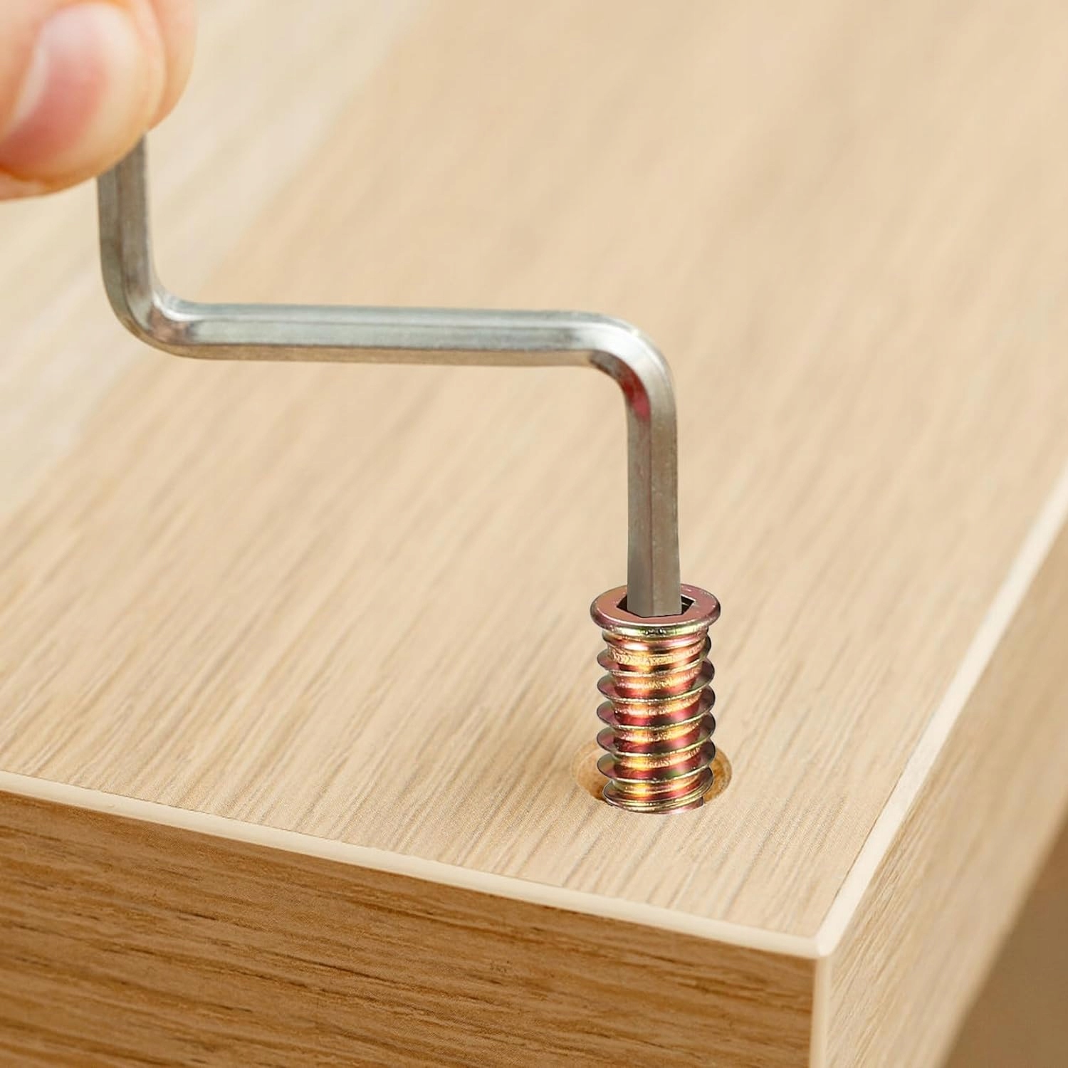 MUFA DWUGWINTOWA DO DREWNA WKRĘT WPUSTKA M4/M5/M6/M8 ZESTAW 155 SZTUK Długość 25 mm