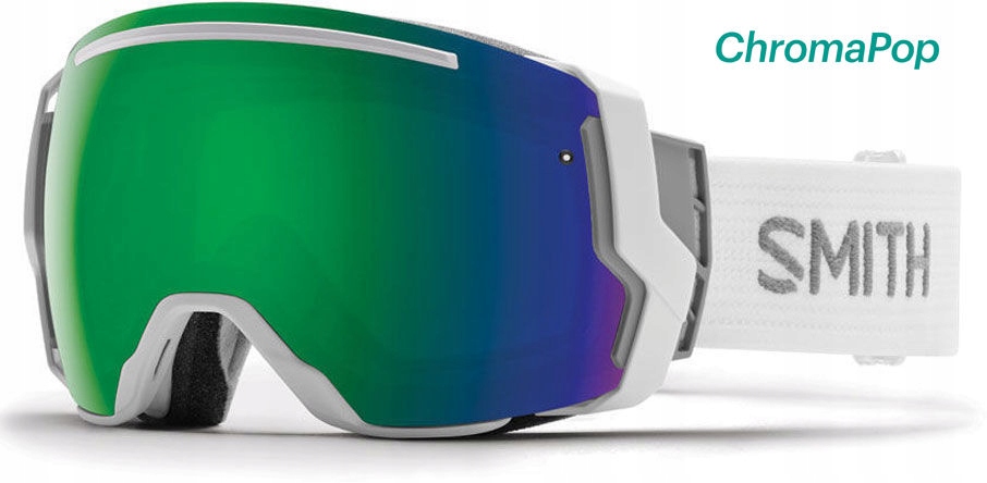 GOGLE SMITH I/O7 WHITE CHROMAPOP SUN GREEN + 2GA SZYBA CHROMAPOP STORM