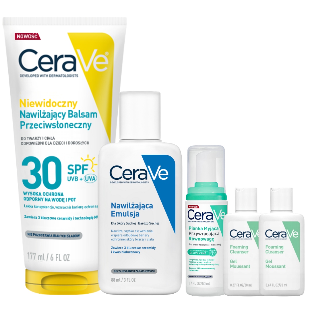 CeraVe Przeciwsłoneczny balsam Spf 30 177ml Emulsja Nawilżająca 88ml