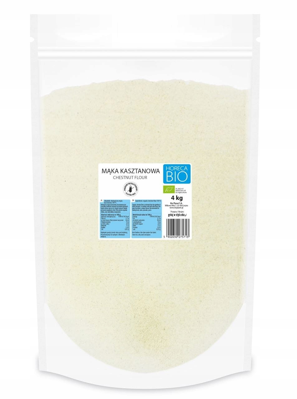 Bezlepková Kaštanová Mouka Bio 4 kg Horeca (bio Planet)