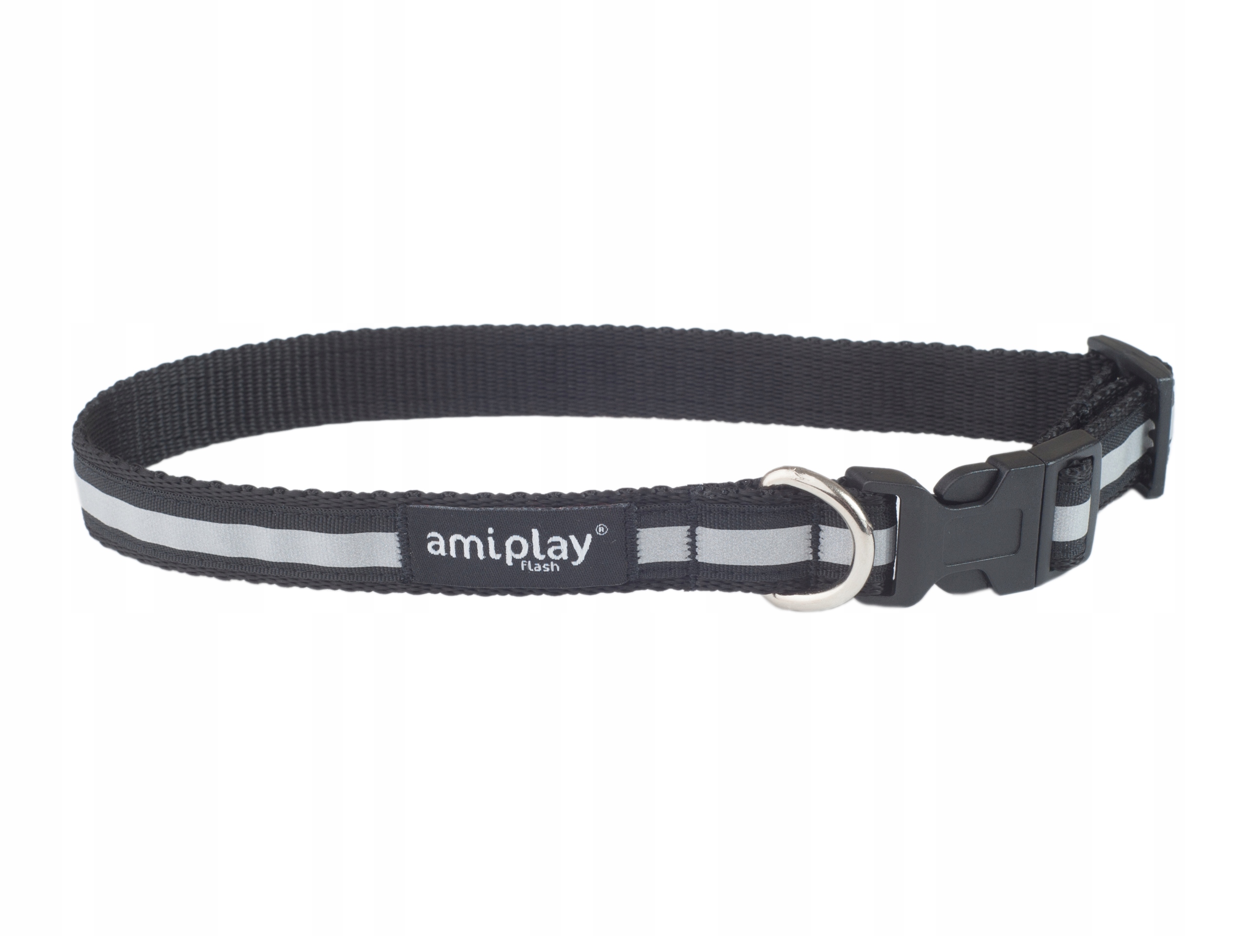 

amiplay Obroża odblaskowa Shine S Czarna