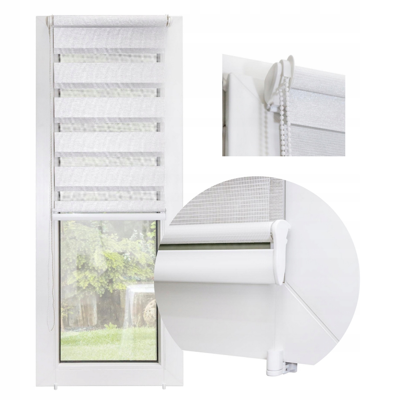 

Roleta Dzień-noc Bez Wiercenia R.kolory 120x200 cm