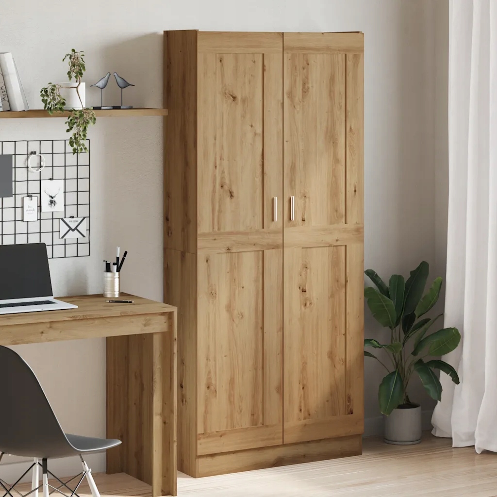Skříň dub artisan 82,5 x 30,5 x 185 cm kompozitní dřevo Hnědá 3318717