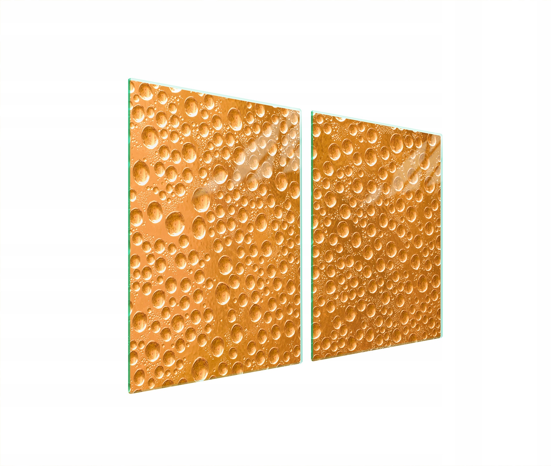 Skleněná Ochranná Deska Do Kuchyně 2x45x52 Kapky Tvrzené Sklo