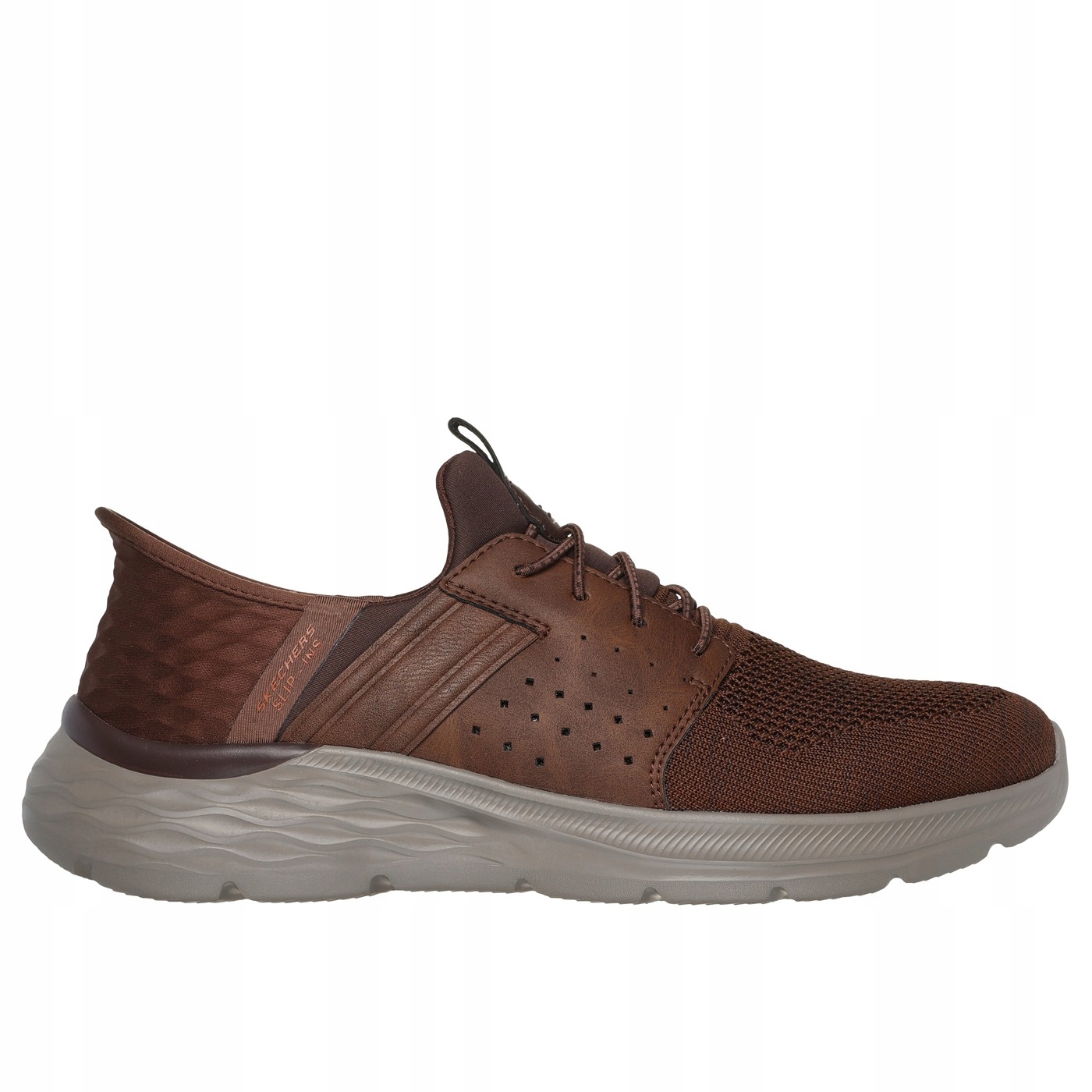 Pánské boty Skechers Garner Newick hnědé Velikost 41,5 Materiál textil