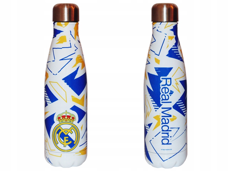 Real Madryt Bidon Kubek Termiczny Termos 500 ml Biały Graffiti