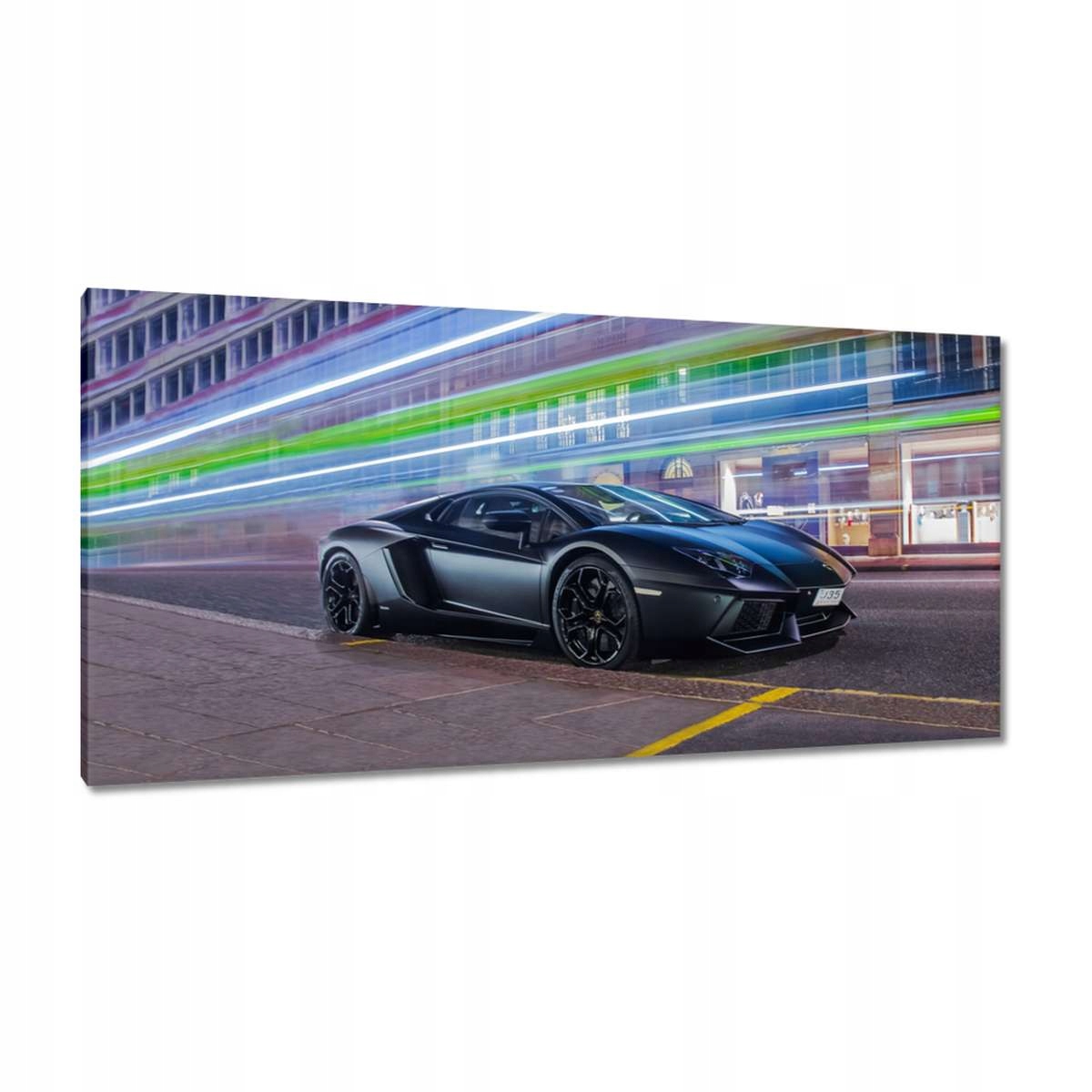 Obrazy 115x55 Rychlé auto mizí v noci