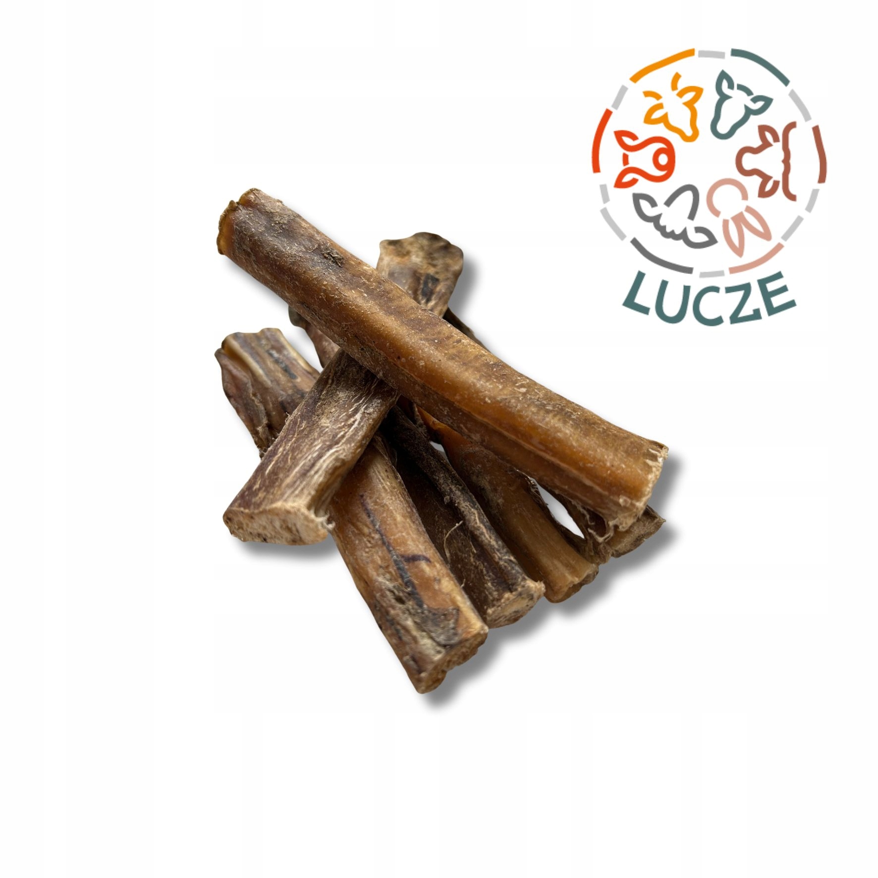 Lucze Hovězí penisy 12 cm 500 g sušené Přírodní kousátko psí pamlsek