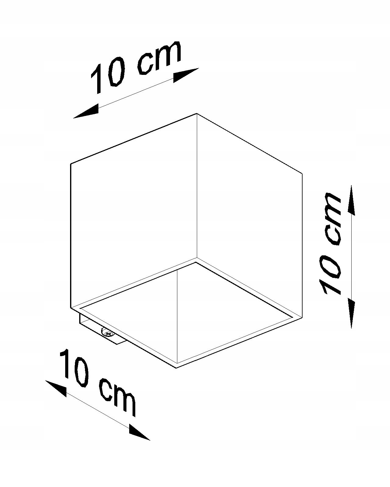 Lampa Kinkiet QUAD 1 Antracyt Oprawa LED G9 SOLLUX Kolekcja Quad 1