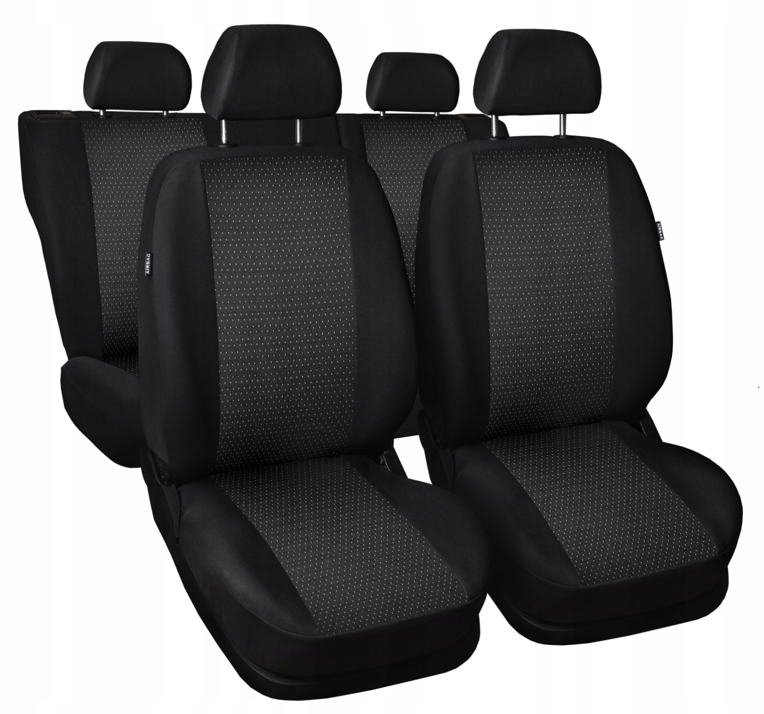 SKODA FABIA 2 II OD 2007-2014r POKROWCE SAMOCHODOWE TYPOWE TYŁ FOTELE 2/1