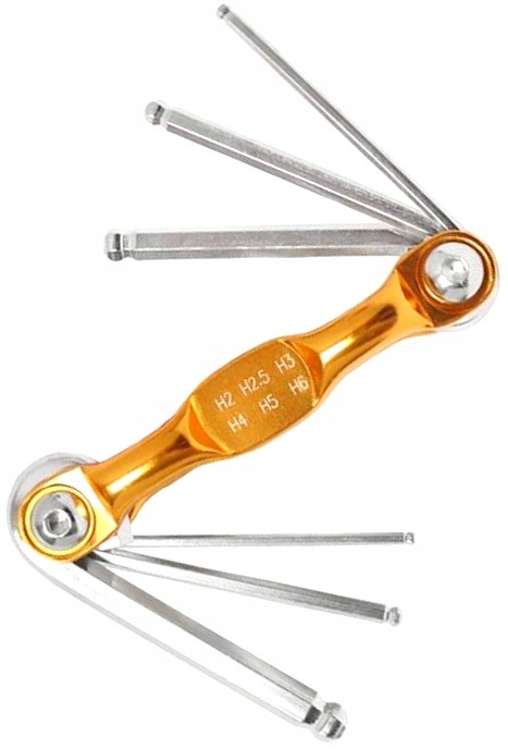 

Klucze Imbusowe Kuliste Scyzoryk H2-H6MM Emark