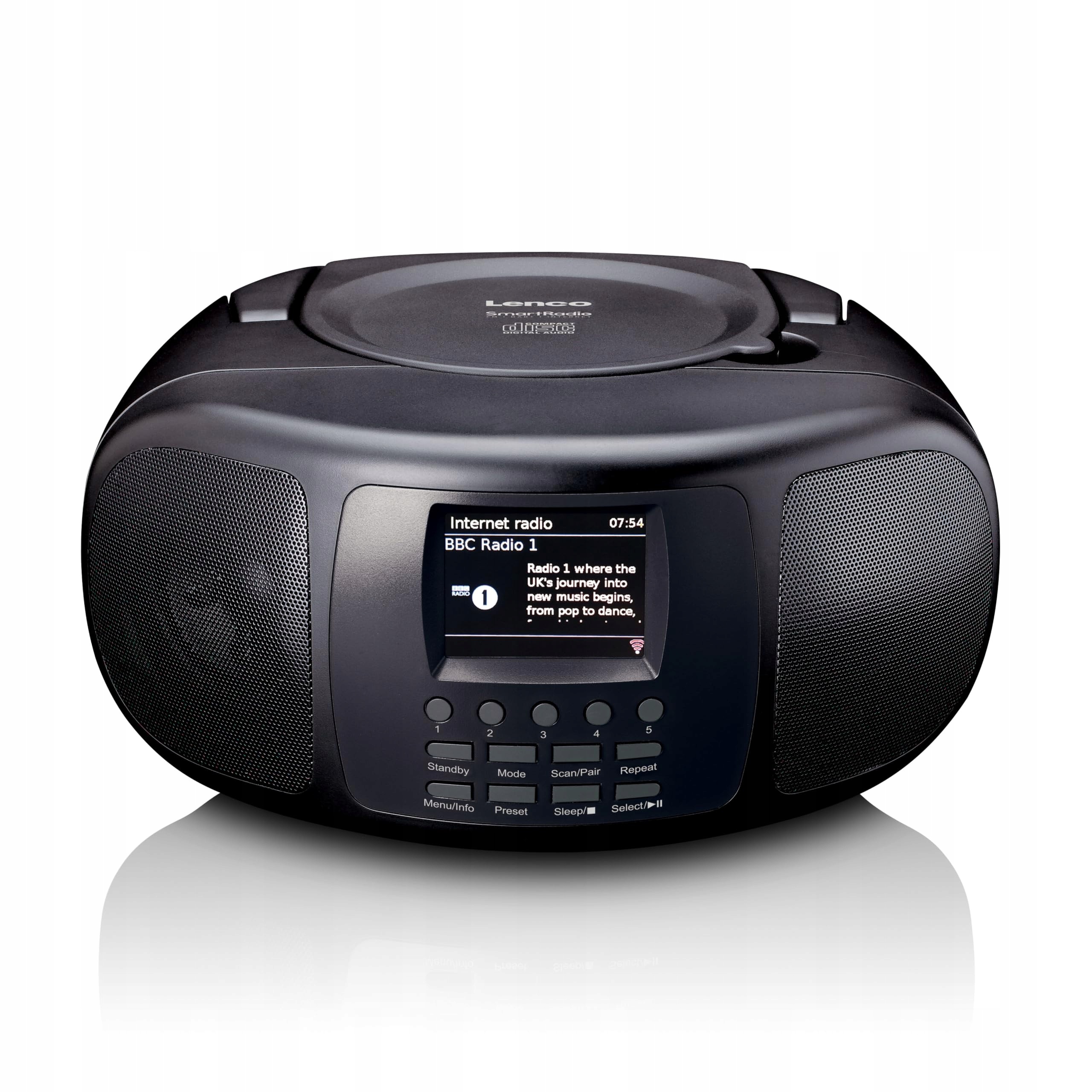 Lenco SCD-6000BK internetové rádio, Dab+/fm, Bluetooth, černé