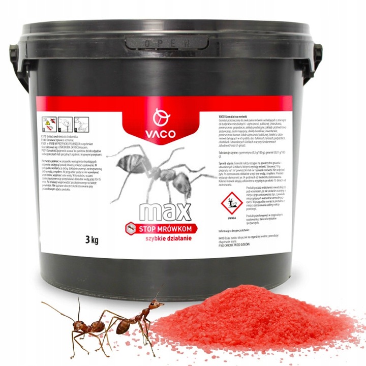 Ultra Silny Proszek Trutka Preparat Na Mrówki 3kg Likwiduje Gniazda Vaco