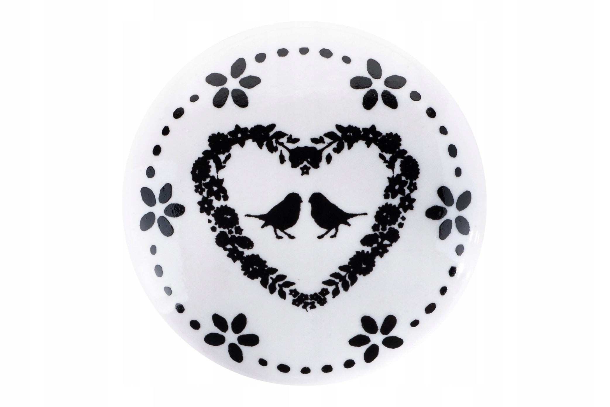 

Gałka Meblowa Porcelana retro Serce 37 mm