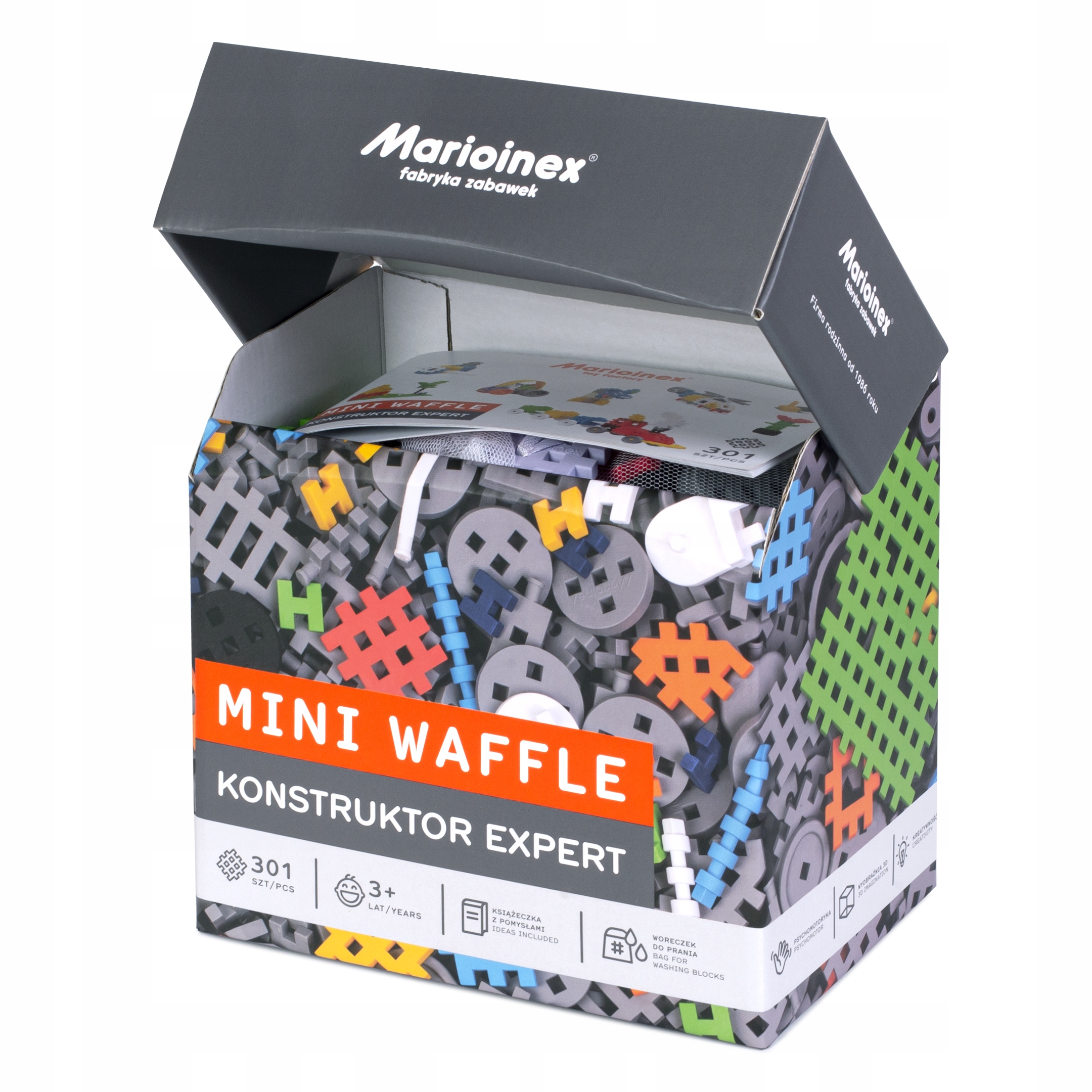 

Klocki Waffle Konstruktor Marioinex Expert 301 El.