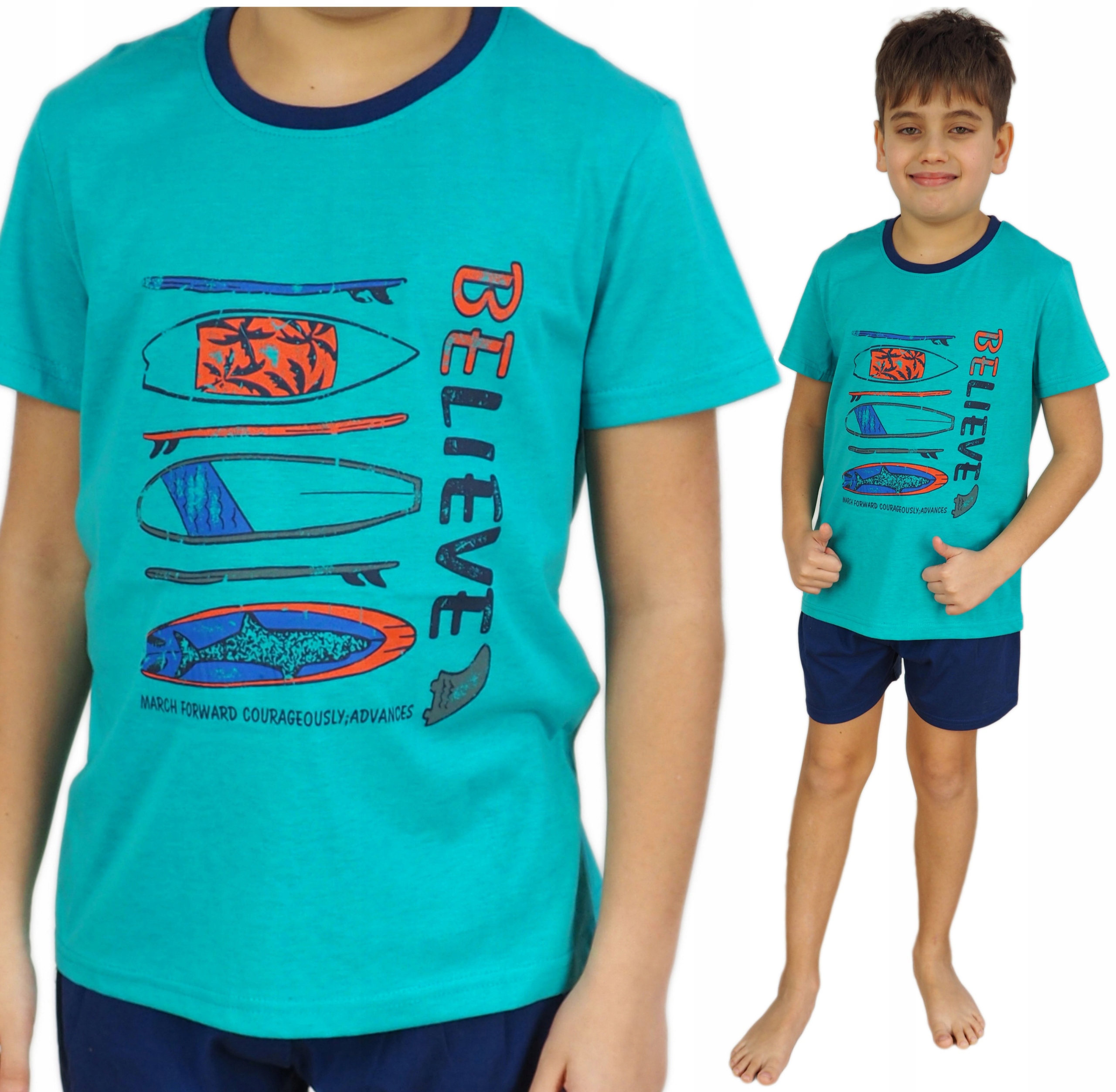 

Piżama dziecięca 158/164 szorty dla Chłopaka surf