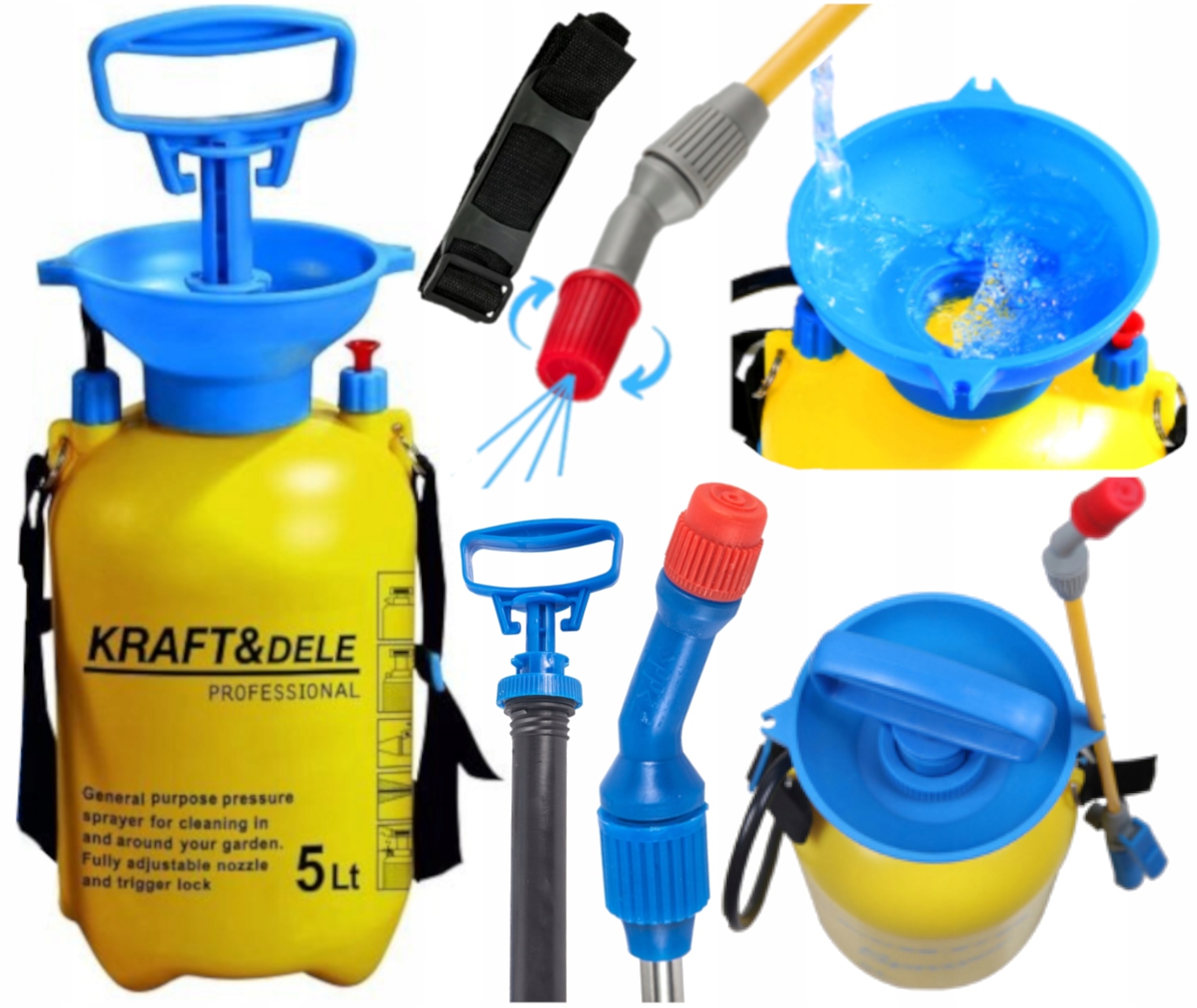 Ruční Zádový Tlakový Postřikovač 5 L