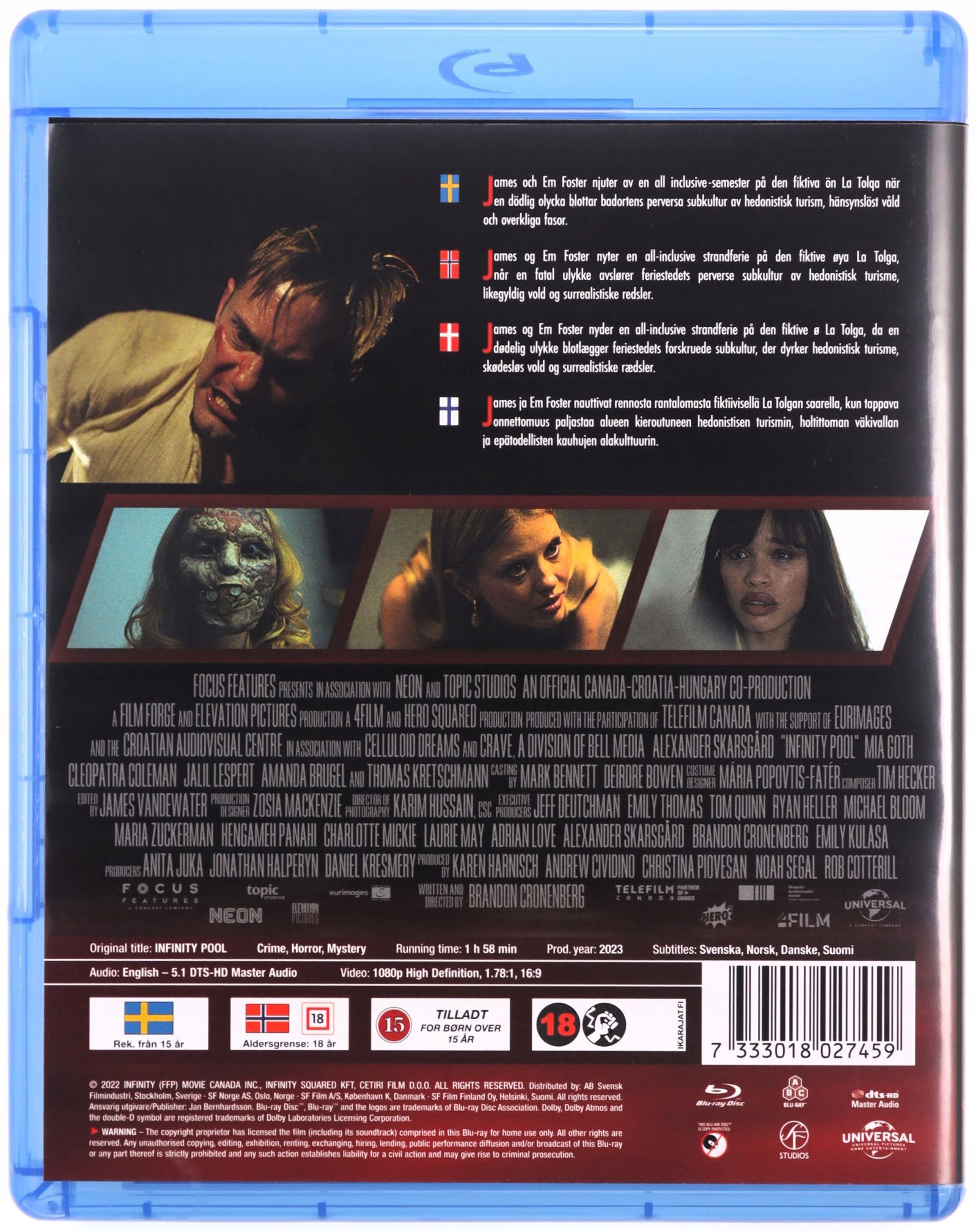 INFINITY POOL (BLU-RAY) Stan opakowania oryginalne