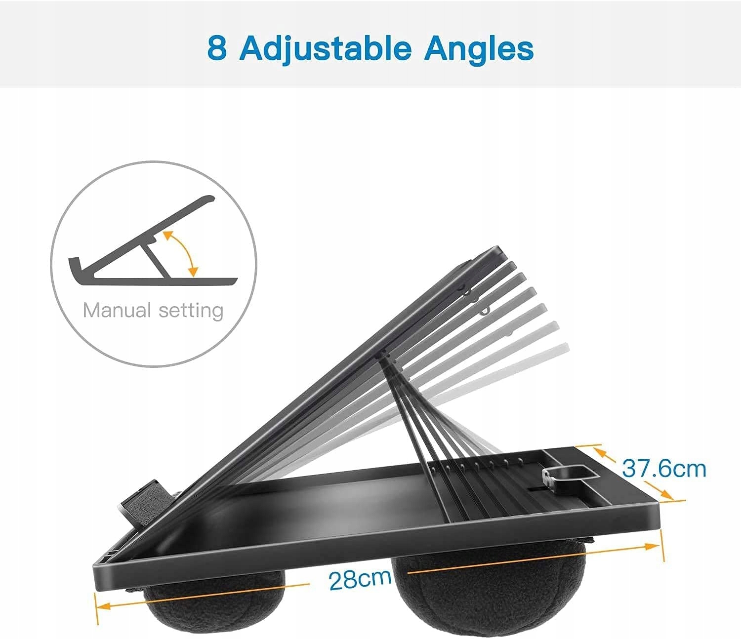 STOJAK REGULOWANY NA LAPTOPA Z PODUSZKĄ NA KOLANA Marka Huanuo