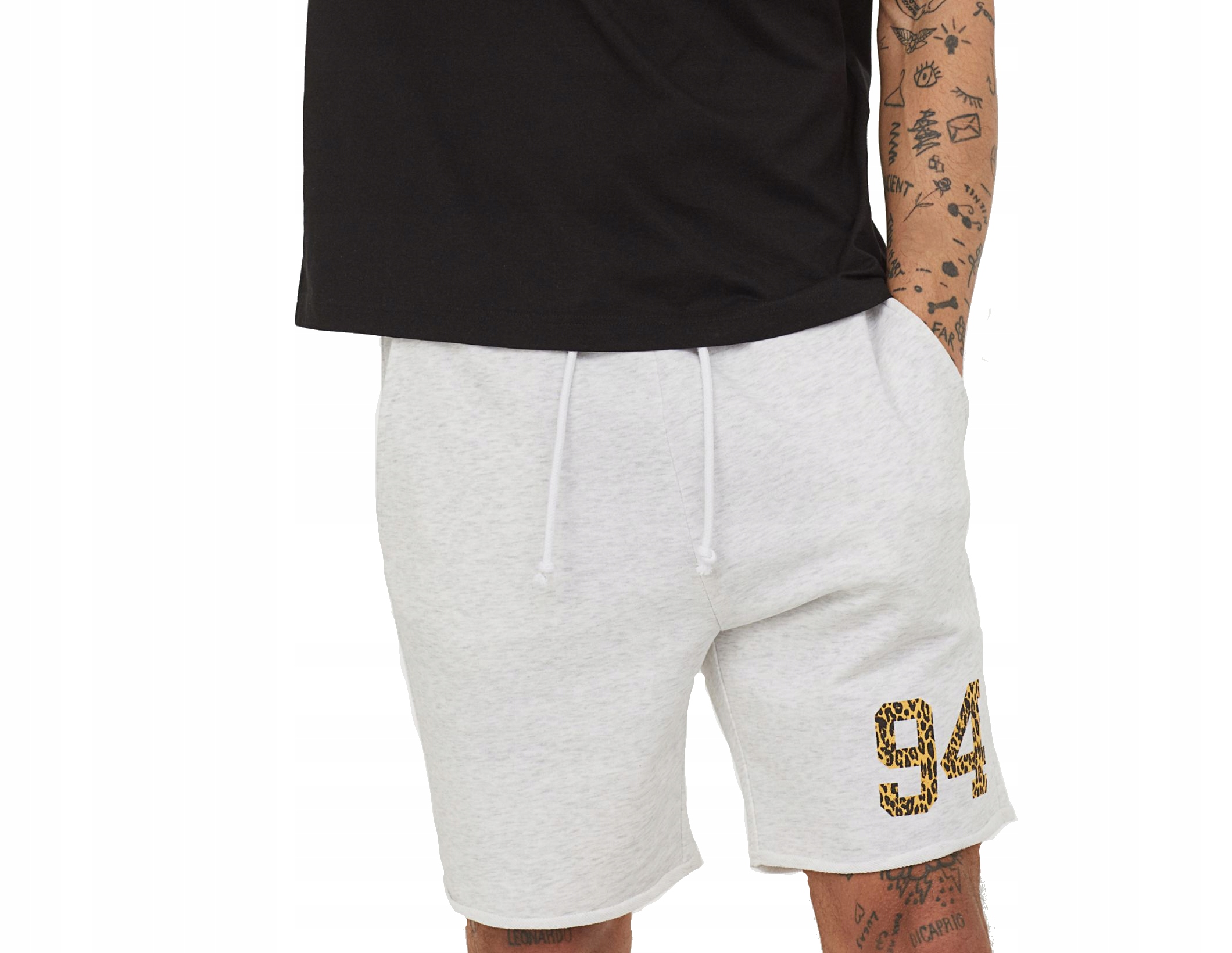 

H&m szorty dresowe spodenki bawełna Szary Xs S