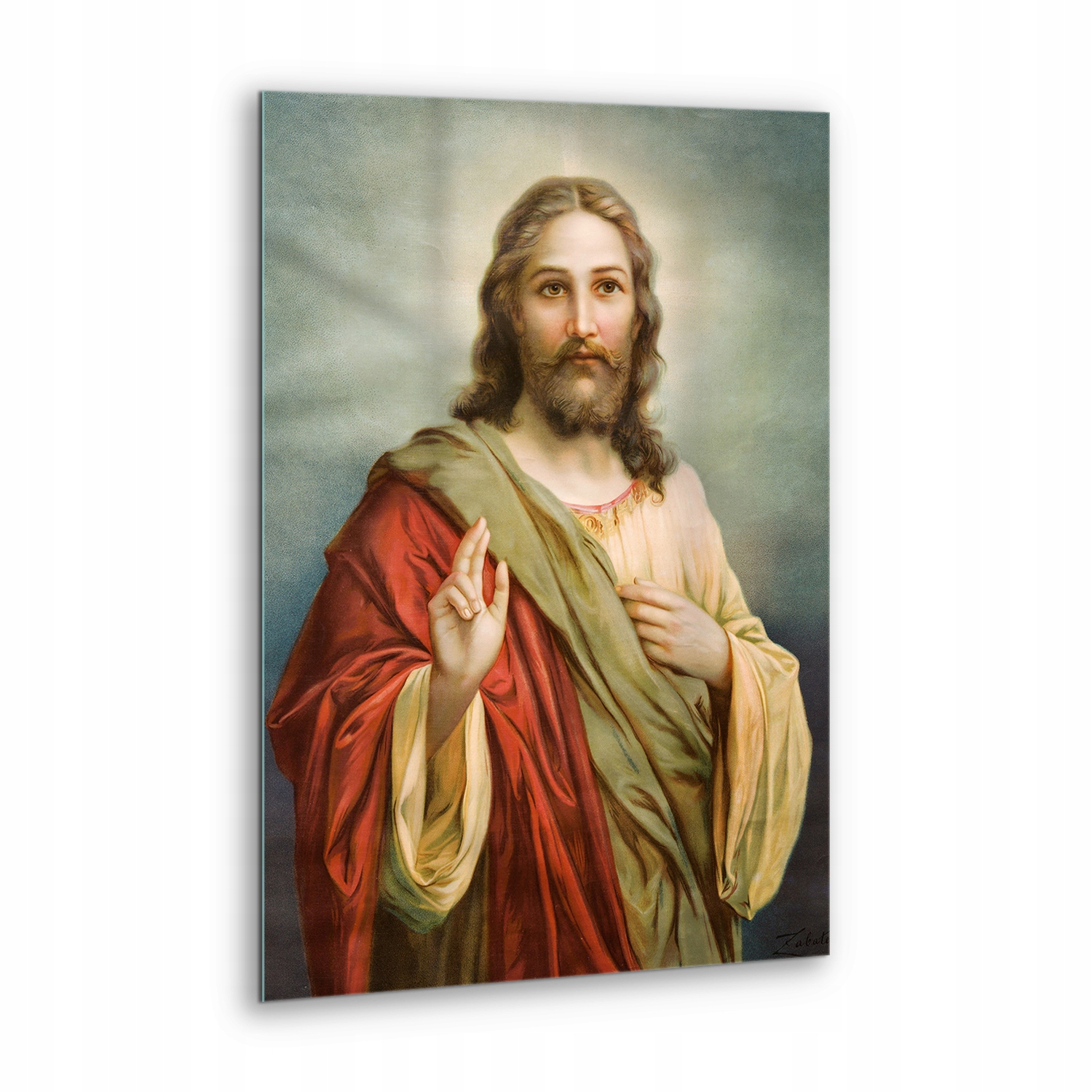 Obraz na skle do obývacího pokoje Portrét Ježíše Krista