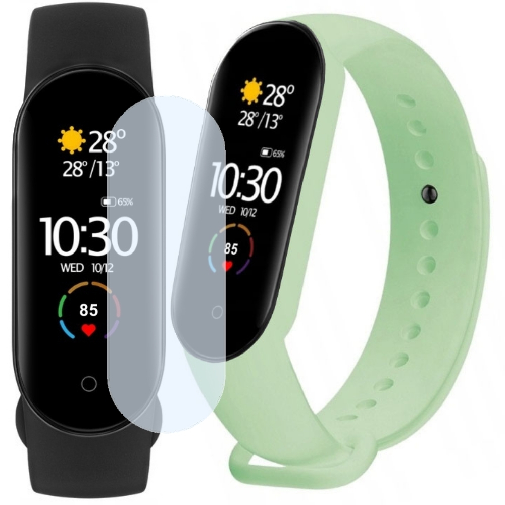 

Xiaomi MI Band 5 Opaska Kolorowy Pasek Folia