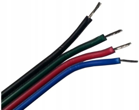Przewód kabel linka do taśm LED RGB 4x żyłowy 1m Kod producenta Inne