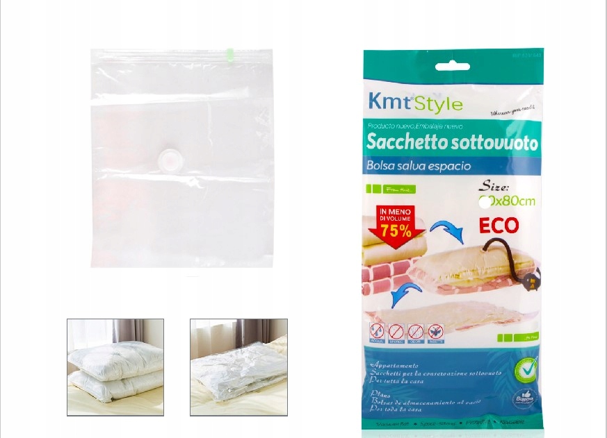 

Worek Próżniowy na ubrania 80X120cm duży