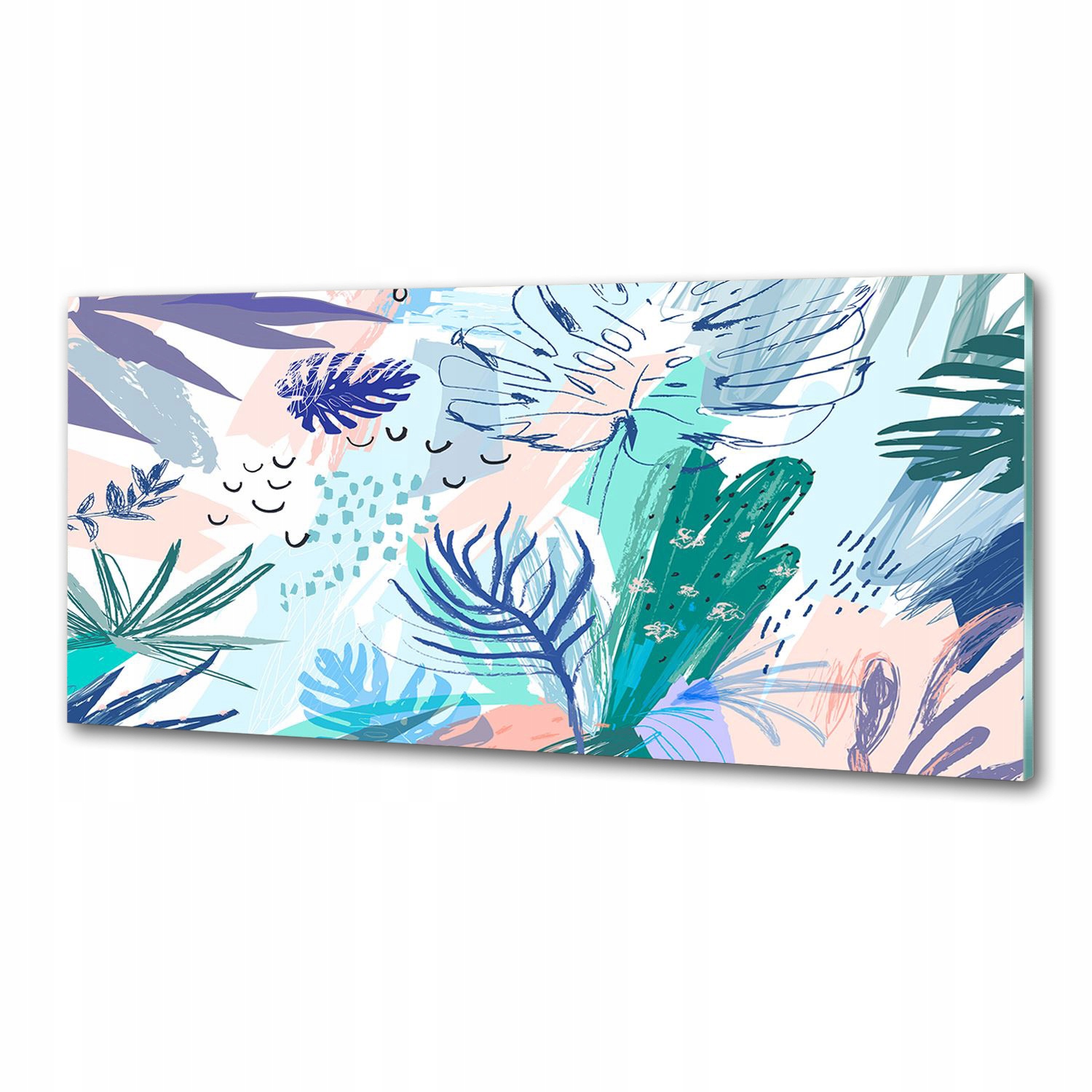 Panel do kuchyne Tropické listy 125 x 50 cm Lepidlo