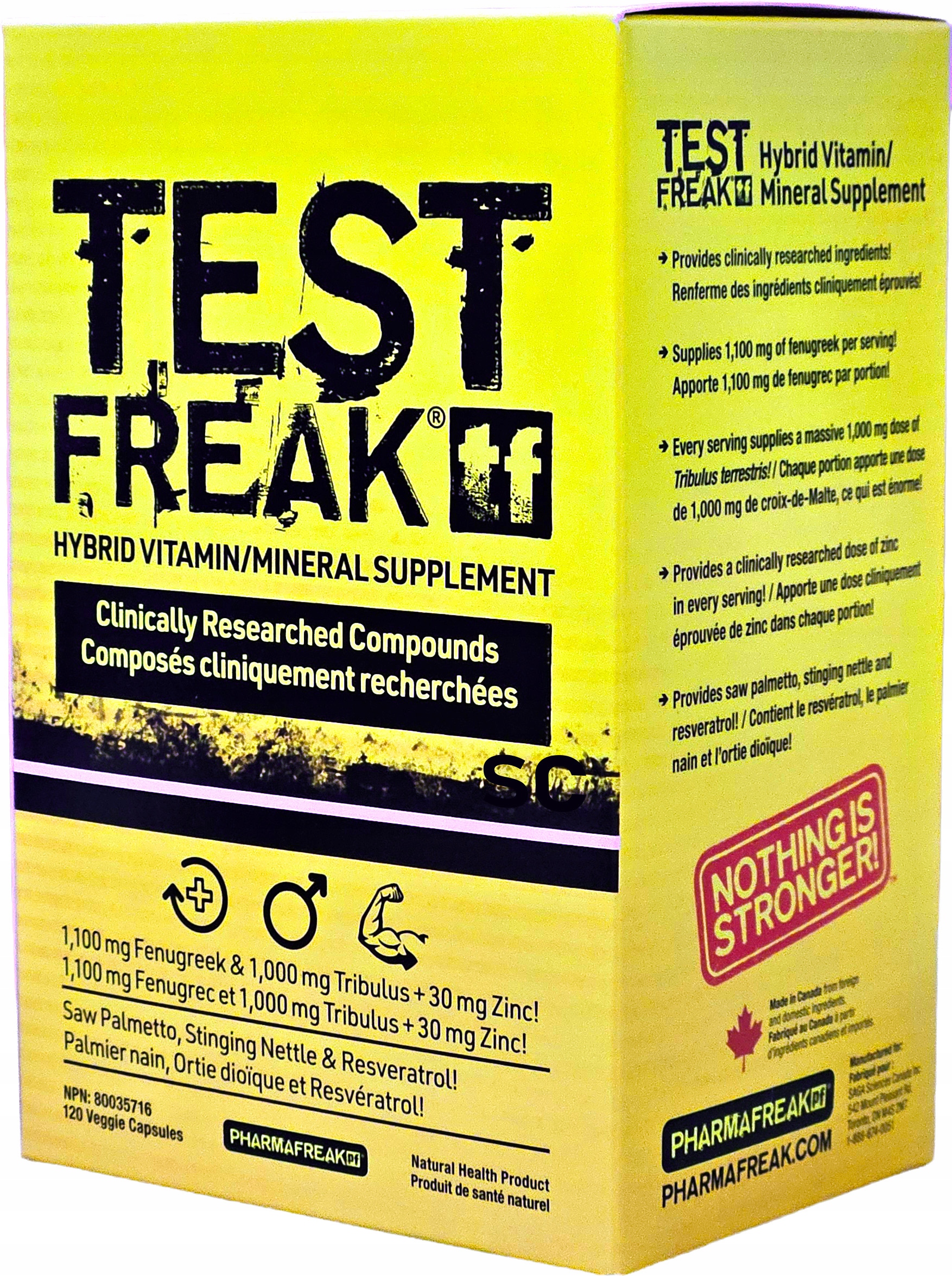 Pharmafreak Test Freak 120 kapslí Testosteron Booster TestFreak