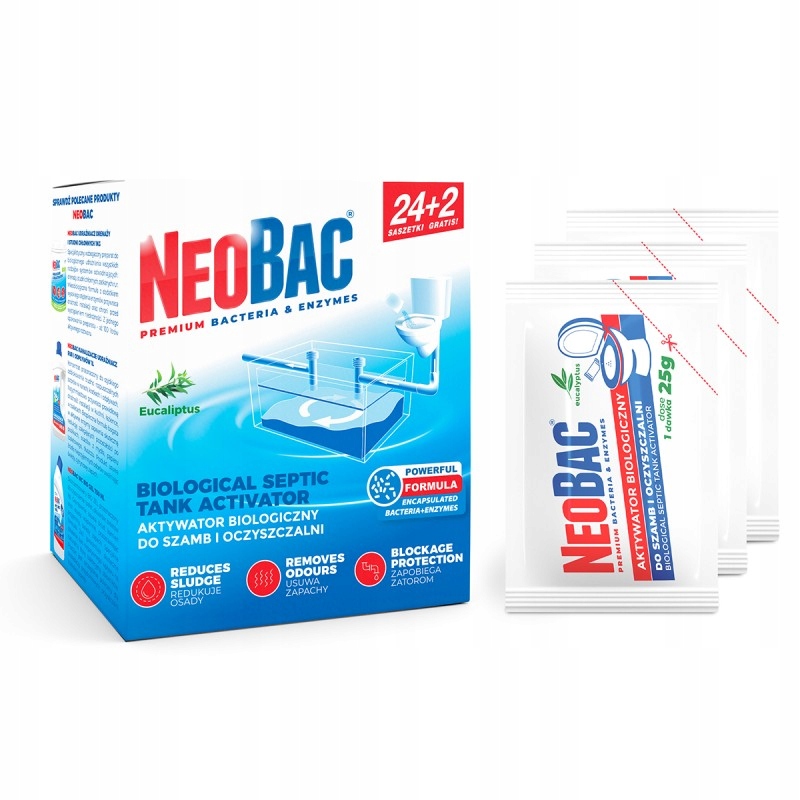 

NeoBac Bakterie do szamb oczyszczalni 26 Saszetek