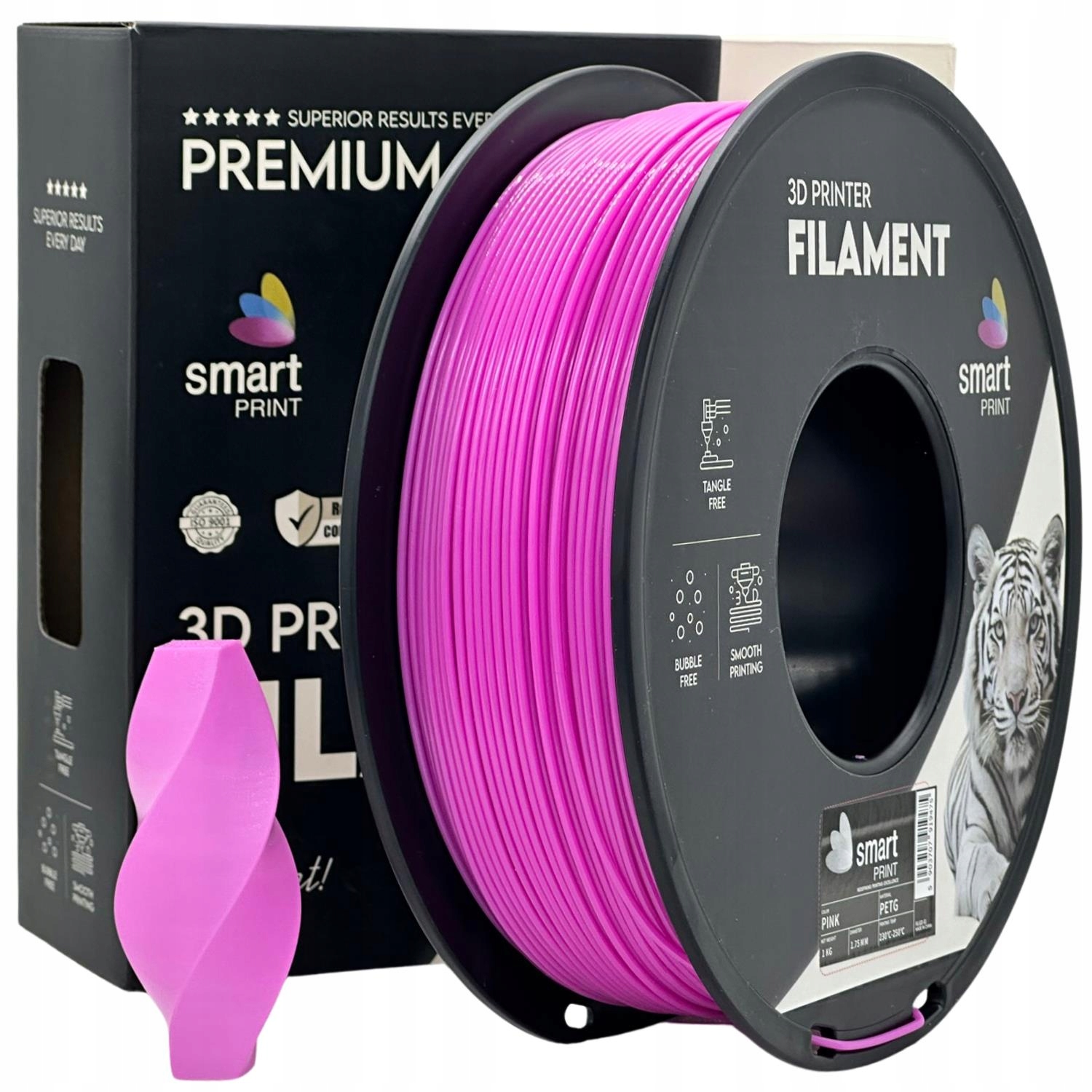 Filament PETG Smart Print 1,75mm 1kg różowy