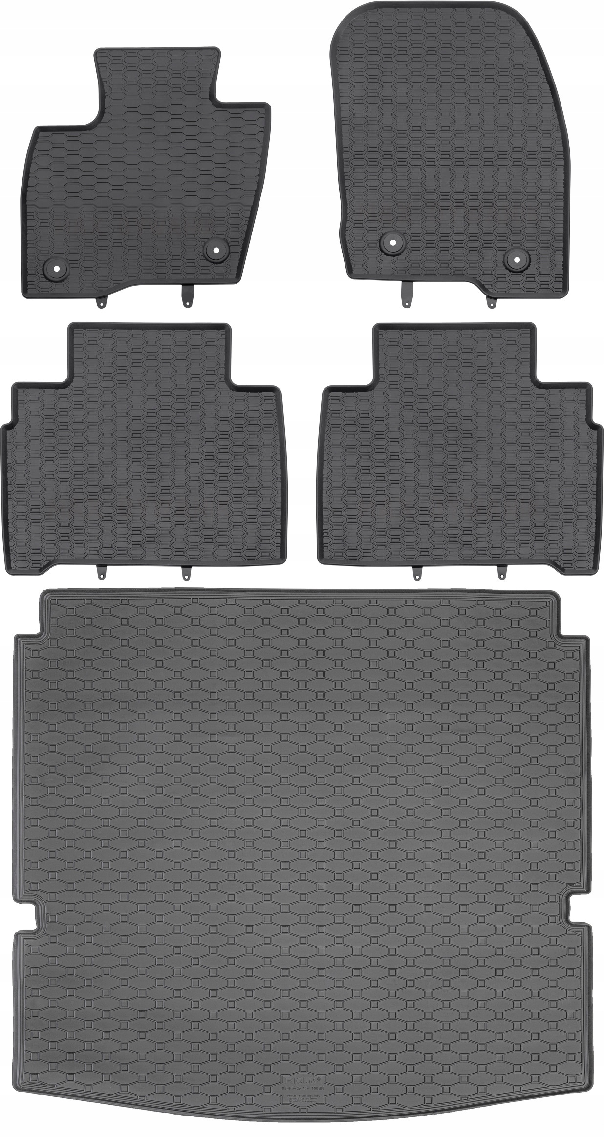 Ford Galaxy III Minivan od roku 09.2015-2023 Sada Koberce batožinový priestor