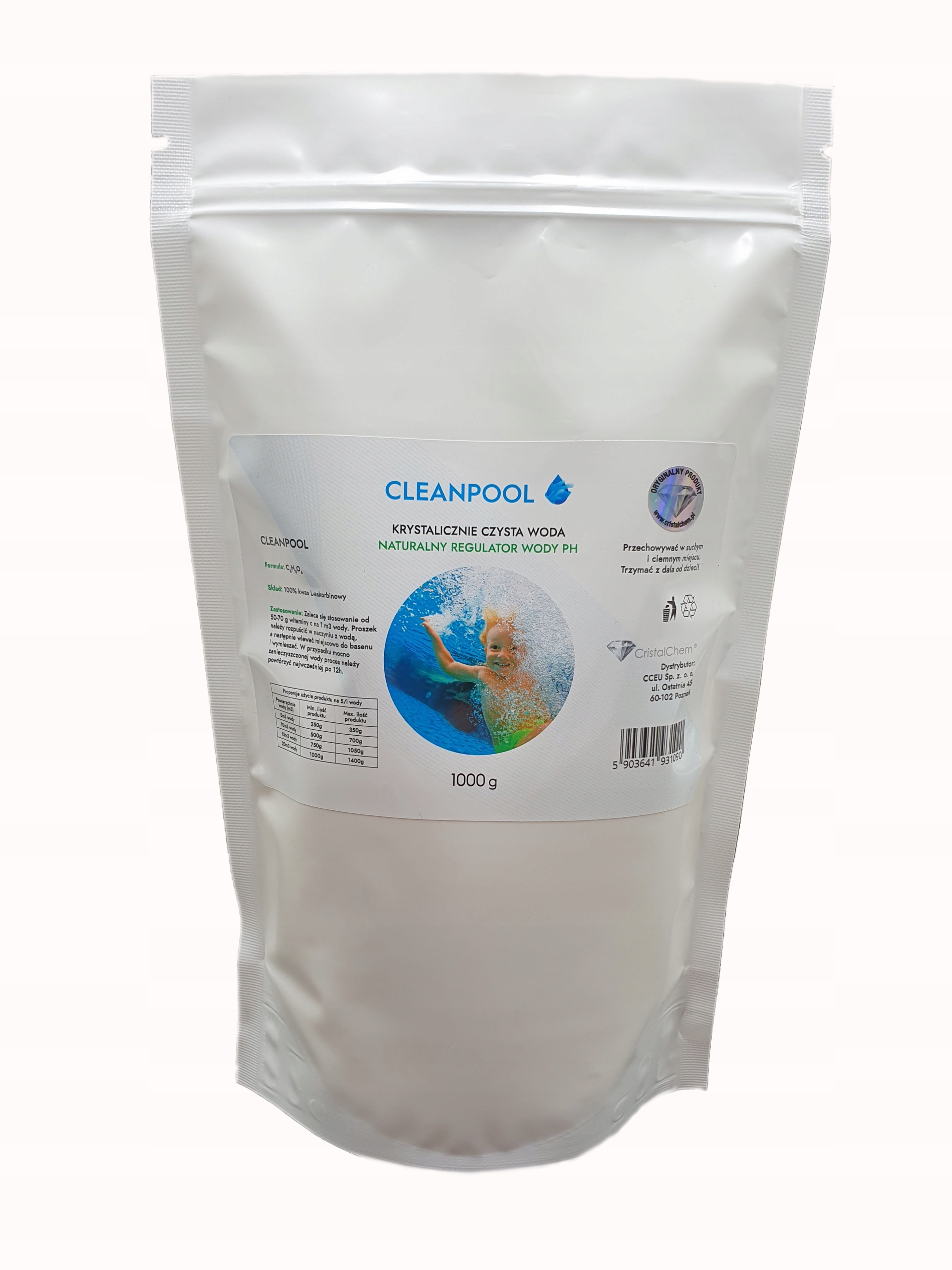 

Witamina C 1kg Cleanpool Regulator wody basenowej