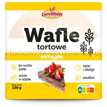 Levně Eurowafel Kulaté dortové oplatky 130 g