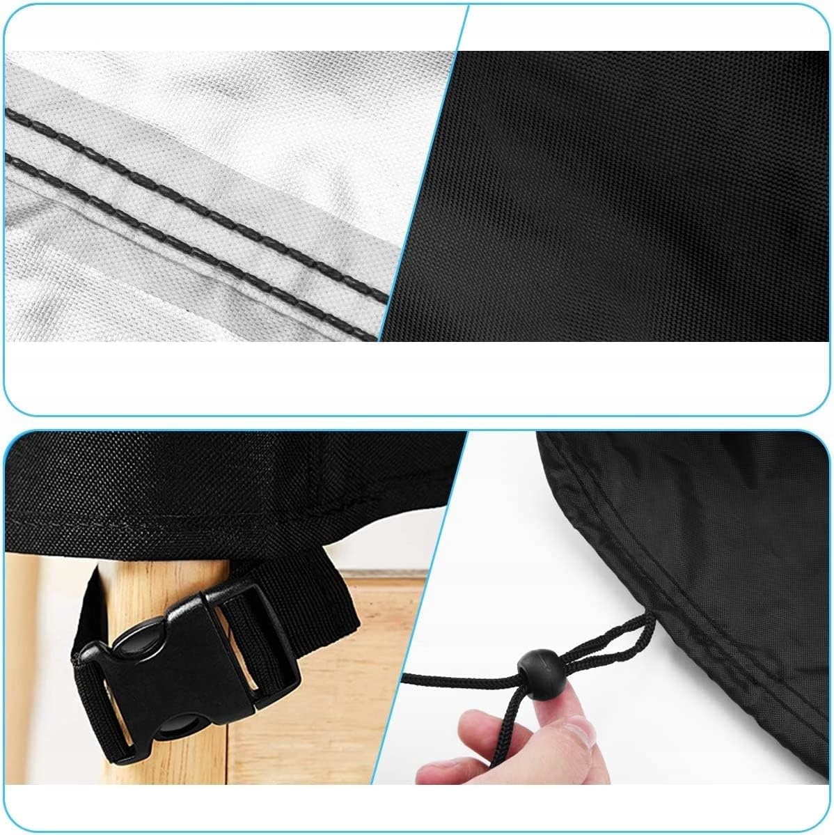 POKROWIEC NA MEBLE OGRODOWE 250x210x90cm Długość 250 cm