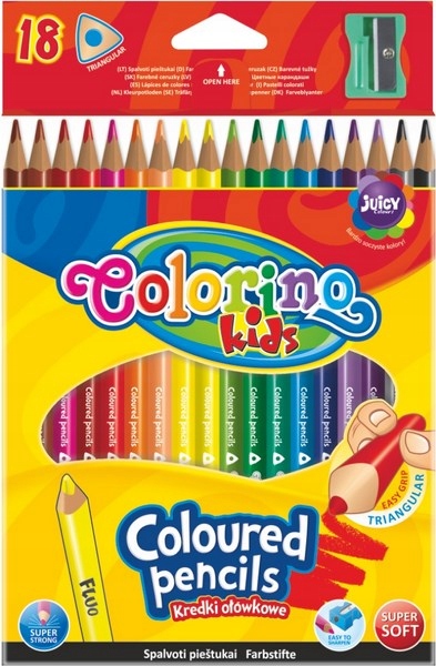 

Colorino Kredki Ołówowkowe Trójkątne