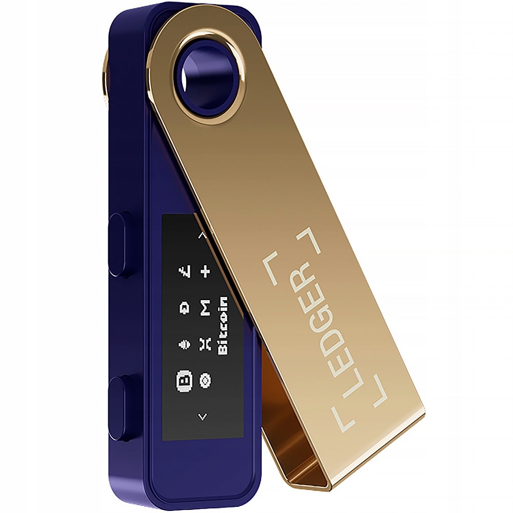 Portfel do kryptowalut Ledger Nano S Plus, kompatybilny z Windows Mac Linux