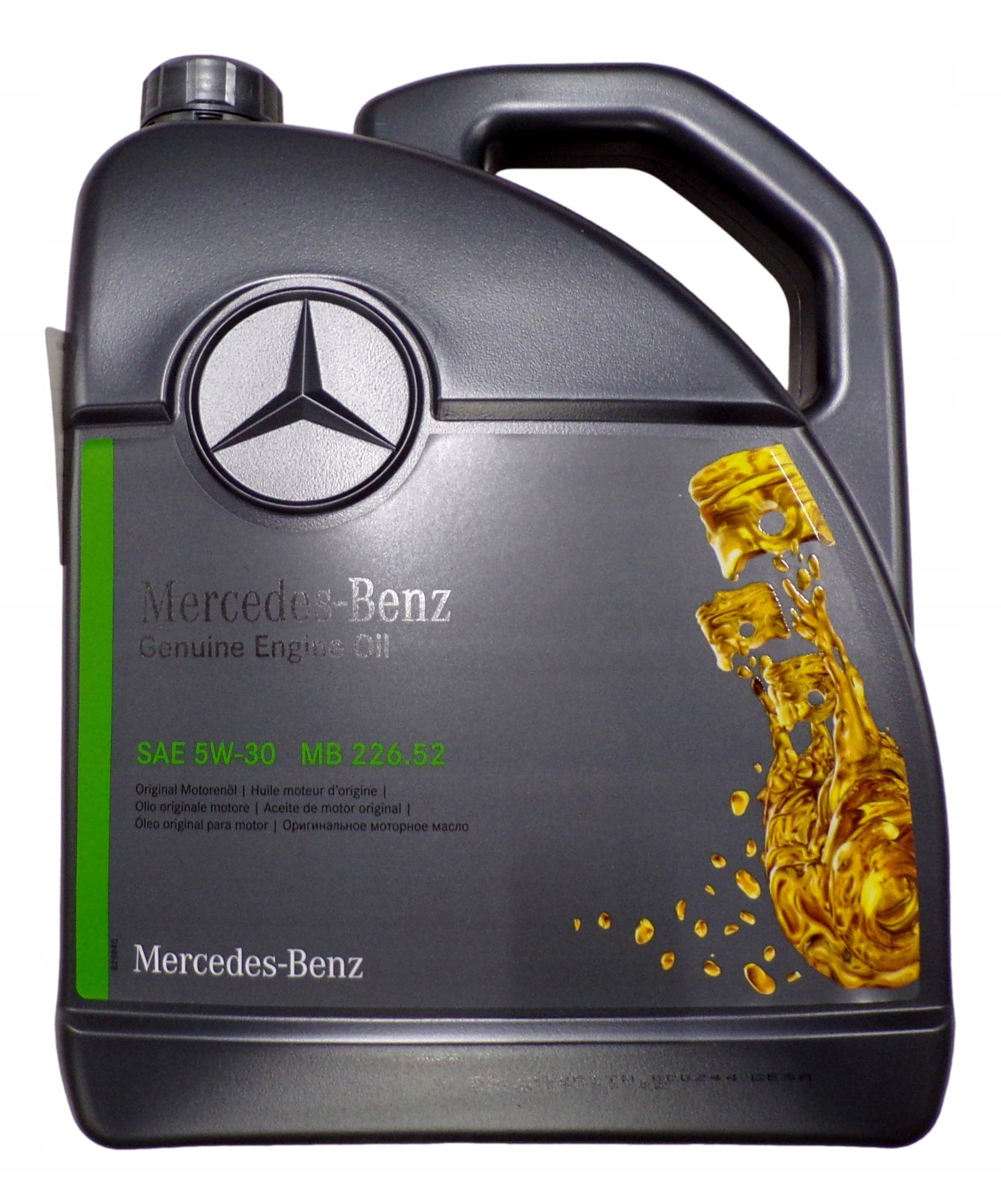 Mercedes Motorový olej 226.52 5W30 5 litrov