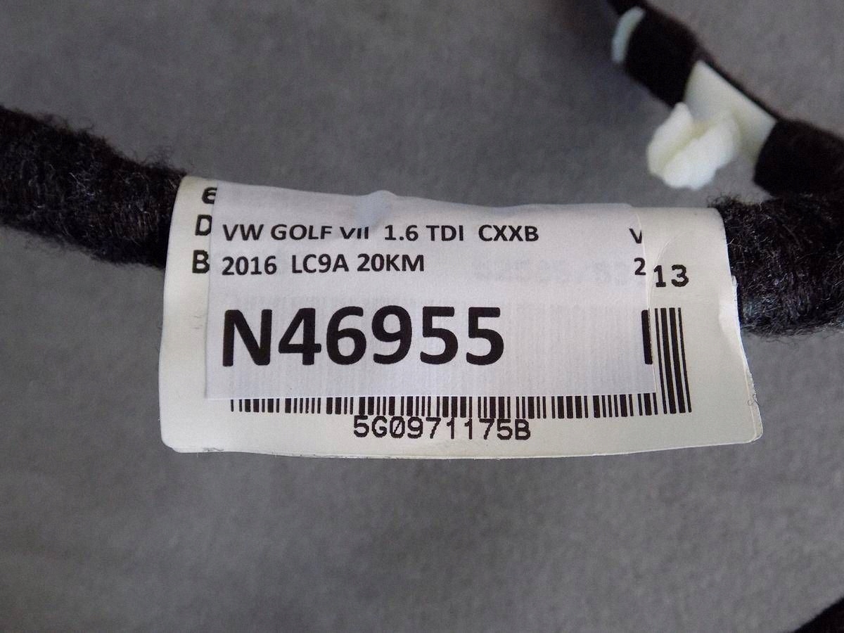 Volkswagen Golf VII bundle electrical bonnet rear part 5G0971175B