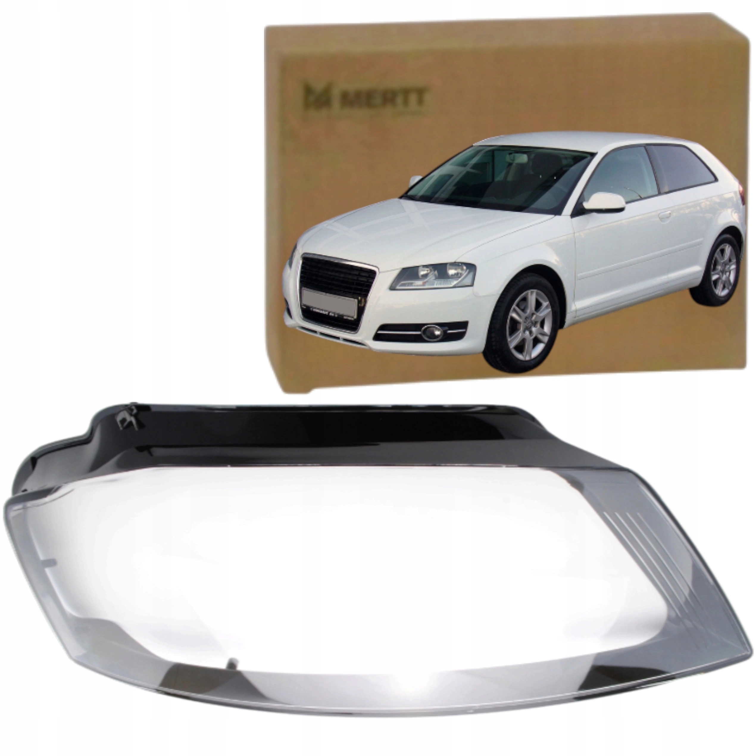 Audi A3 8P 2008-2013 po faceliftu Klosz Pravé sklo reflektoru lampa