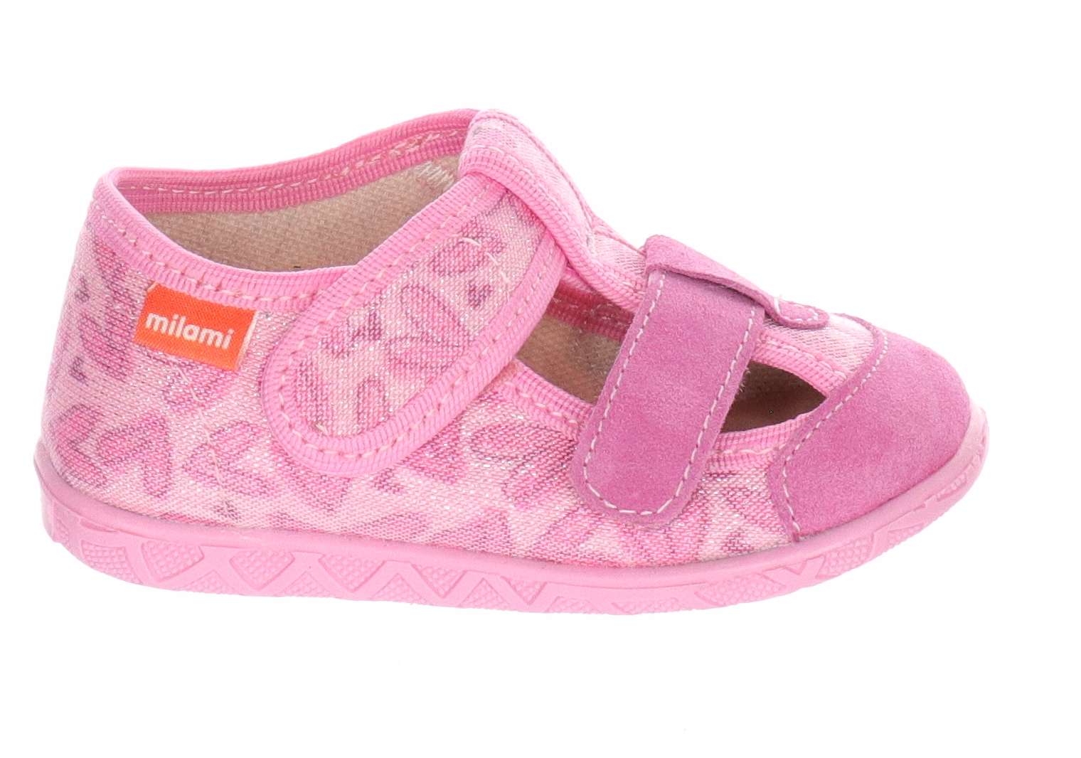 Milami kapcie ze skórzaną wkładką 118-61 Pink r.30