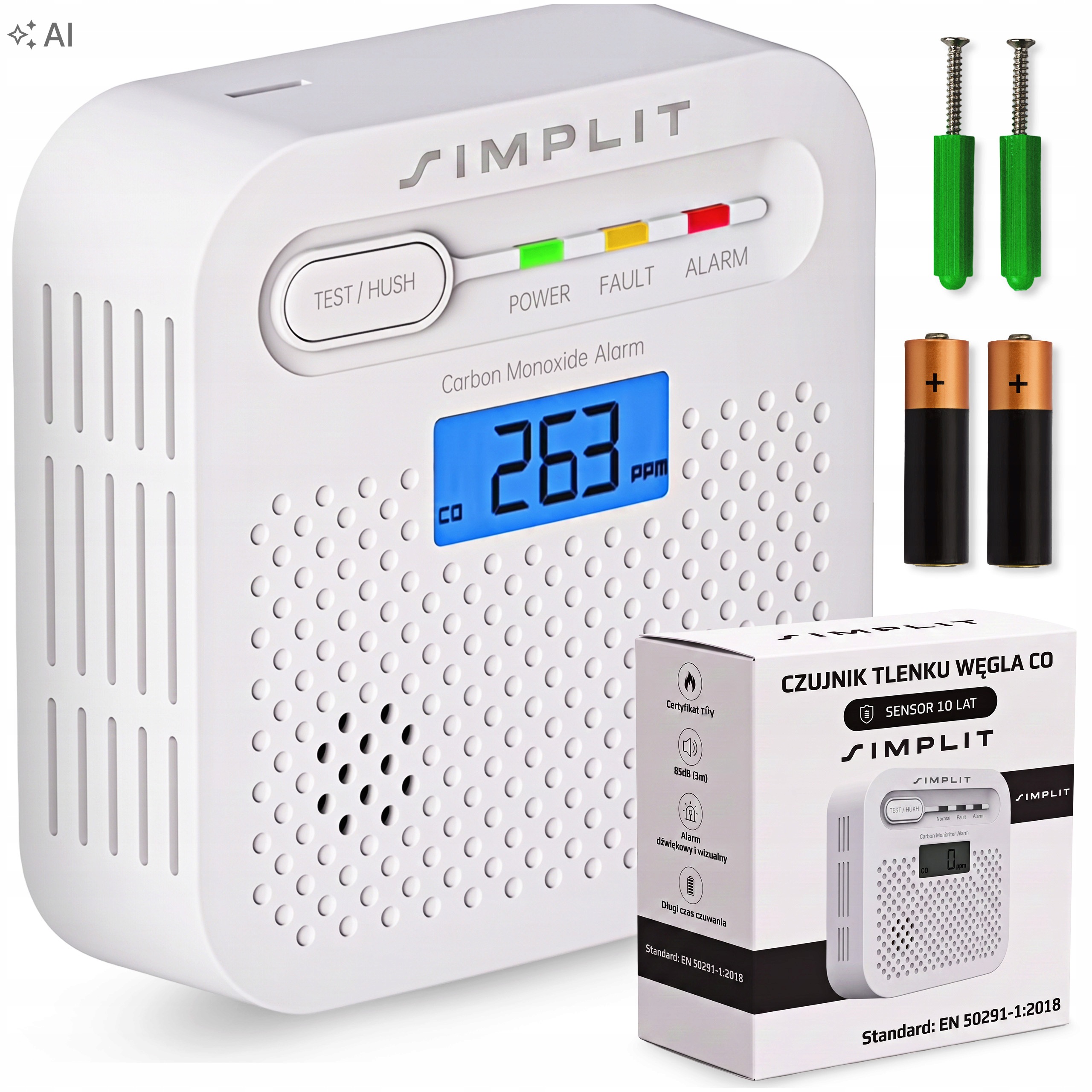 Detektor Oxidu Uhelnatého Detektor Plynu Oxidu Uhelnatého Co Simplit 85 dB 10 let