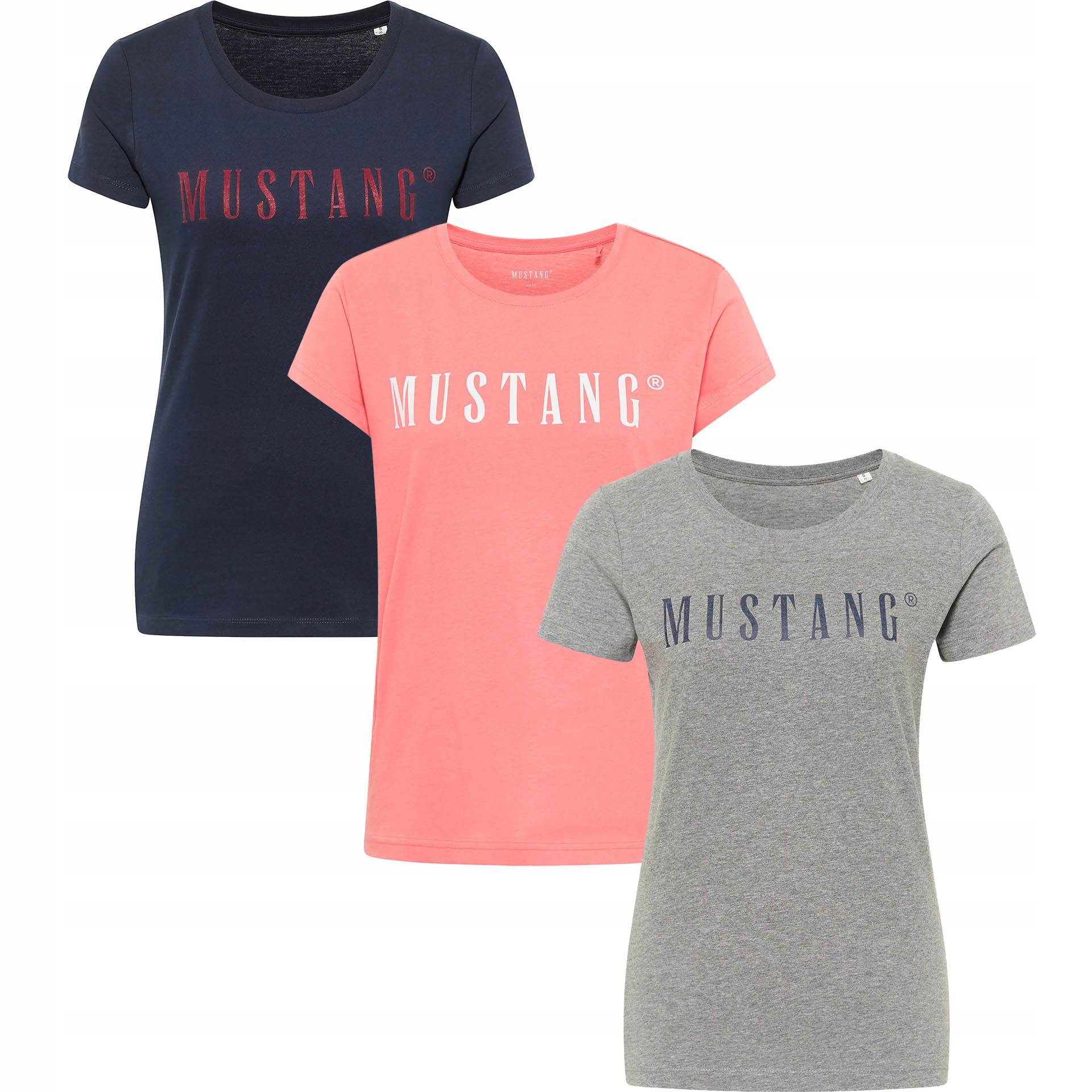 Mustang Tričko Alina C Logo Tee 3pack tričko velikost Xs
