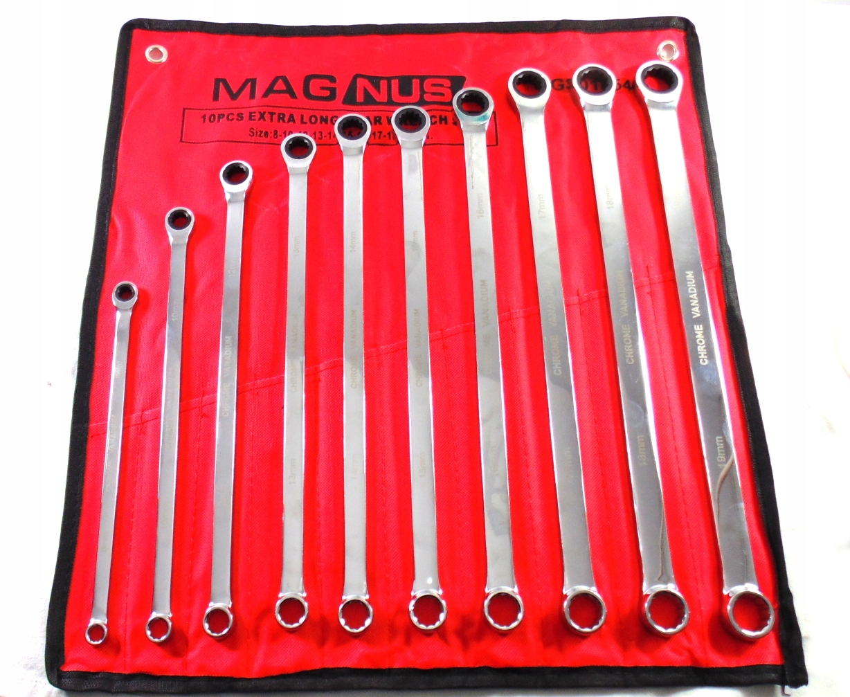 Набор ключей для натяжителей экстра длинные 8-19 мм