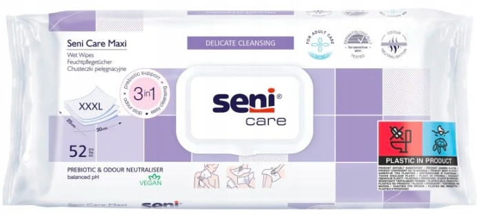 

Seni Care Maxi chusteczki pielęgnacyjne 52 szt.