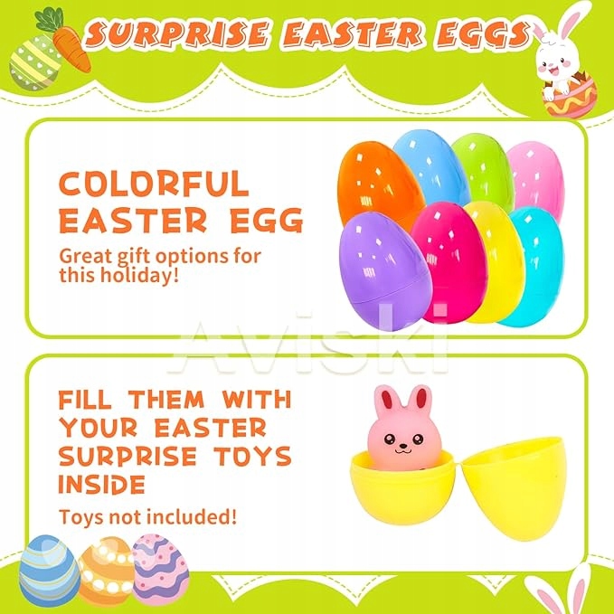 48x JAJKA JAJECZKA WIELKANOCNE DO WYPEŁNIANIA KOLOROWE NA WIELKANOC OZDOBA Marka bez marki